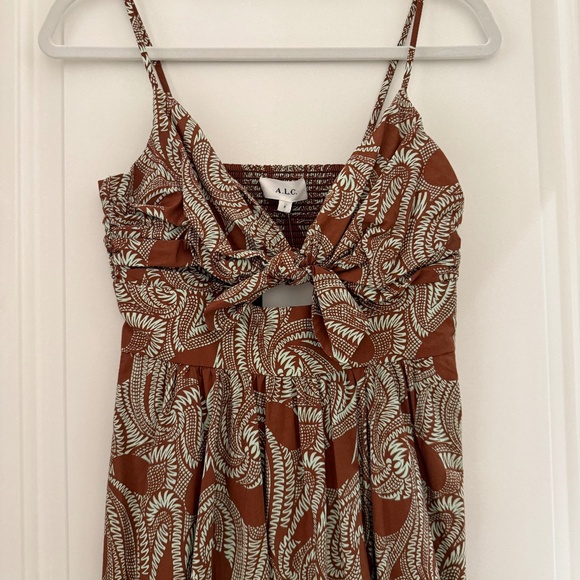 NWT A.L.C. Laura Paisley Cotton Maxi Dress - Picture 2 of 7